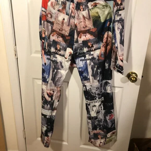 Taylor Swift women The Eras Tour top and bottom pajama set, M - Picture 10 of 12